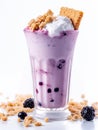 Blueberry cheesecake milkshake