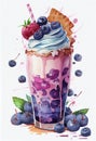 Blueberry Cheesecake Milkshake