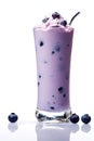 Blueberry cheesecake milkshake