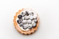 Blueberry cookies white background studio Royalty Free Stock Photo