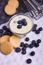 Blueberry and cream yogurt