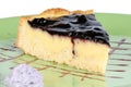 Blueberry and custard cream tart Royalty Free Stock Photo