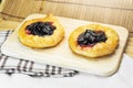 Blueberry danish Royalty Free Stock Photo