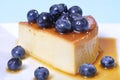 Blueberry flan Royalty Free Stock Photo