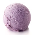 Blueberry ice cream ball Royalty Free Stock Photo