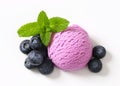 Blueberry ice cream