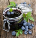 Blueberry jam Royalty Free Stock Photo