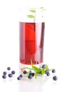 Blueberry juice Royalty Free Stock Photo