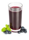 Blueberry juice Royalty Free Stock Photo