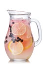 Blueberry lemonade jug Royalty Free Stock Photo