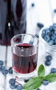 Blueberry Liqueur Shot Royalty Free Stock Photo