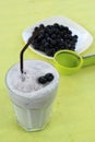 Blueberry milk shake