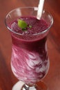 Blueberry milk shake with sour cream