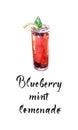 Blueberry mint lemonade