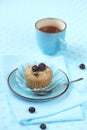 Blueberry Muffin broken Royalty Free Stock Photo