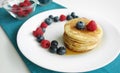 Blueberry Pancakes Breakfast Royalty Free Stock Photo