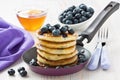 Blueberry pancakes Royalty Free Stock Photo