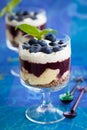 Blueberry parfait Royalty Free Stock Photo