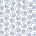 Blueberry pattern background set. Collection icon blueberry. Vector Royalty Free Stock Photo