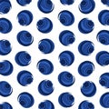 Blueberry pattern background set. Collection icon blueberry. Vector Royalty Free Stock Photo