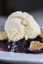 Blueberry pie slice