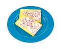 Blueberry Pop Tarts up Close Royalty Free Stock Photo