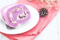 Blueberry roll cakes, Bakery, Unhealthy lifestyle Royalty Free Stock Photo
