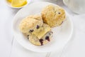 Blueberry Scones with Butter