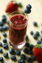 Blueberry smoothie Royalty Free Stock Photo