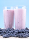 Blueberry smoothie Royalty Free Stock Photo