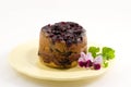 Blueberry upside-down cake Royalty Free Stock Photo