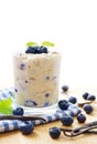 Blueberry vanilla pudding