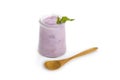 Blueberry yoghurt Royalty Free Stock Photo