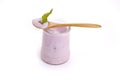 Blueberry yoghurt Royalty Free Stock Photo