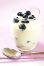 Blueberry Yoghurt Royalty Free Stock Photo