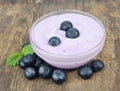 Blueberry yogurt