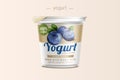 Blueberry yogurt package design