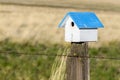 Bluebird Box near Bickleton in rural Washington State Royalty Free Stock Photo