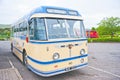 Bluebird bus on tour