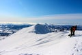 A bluebird day at Hanazono view from the peak