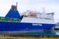 Bluebridge Ferry docked in Wellington
