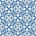 bluecolour beautiful seamless repeated pattern Royalty Free Stock Photo