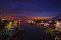 bluehours at jepara harbour Royalty Free Stock Photo
