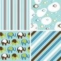 Cute Baby Background Seamless Pattern Royalty Free Stock Photo