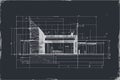 Blueprint Engineering Background Building Architecture Royalty Free Stock Photo