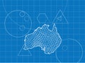 Blueprint of Australia maps