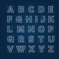 Blueprint drafting alphabet