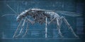 Blueprint of a Giant Mechanical Insect with Intricate Gears for Sci-Fi Concepts, Robotics Engineering, or Futuristic Art