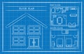 Blueprint, House Plan, Architecture Royalty Free Stock Photo