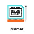 Blueprint icon concept